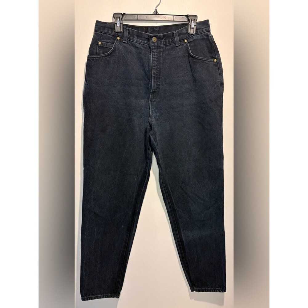Levi’s Vintage 70’s-Mid 80’s Black High Rise Jeans Brown Tab Made in USA Size 18